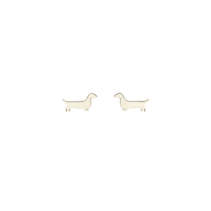 Sterling Silver Weiner Dog Studs