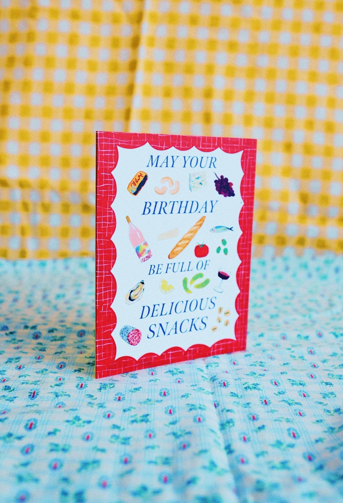 Delicious Snacks Birthday Card