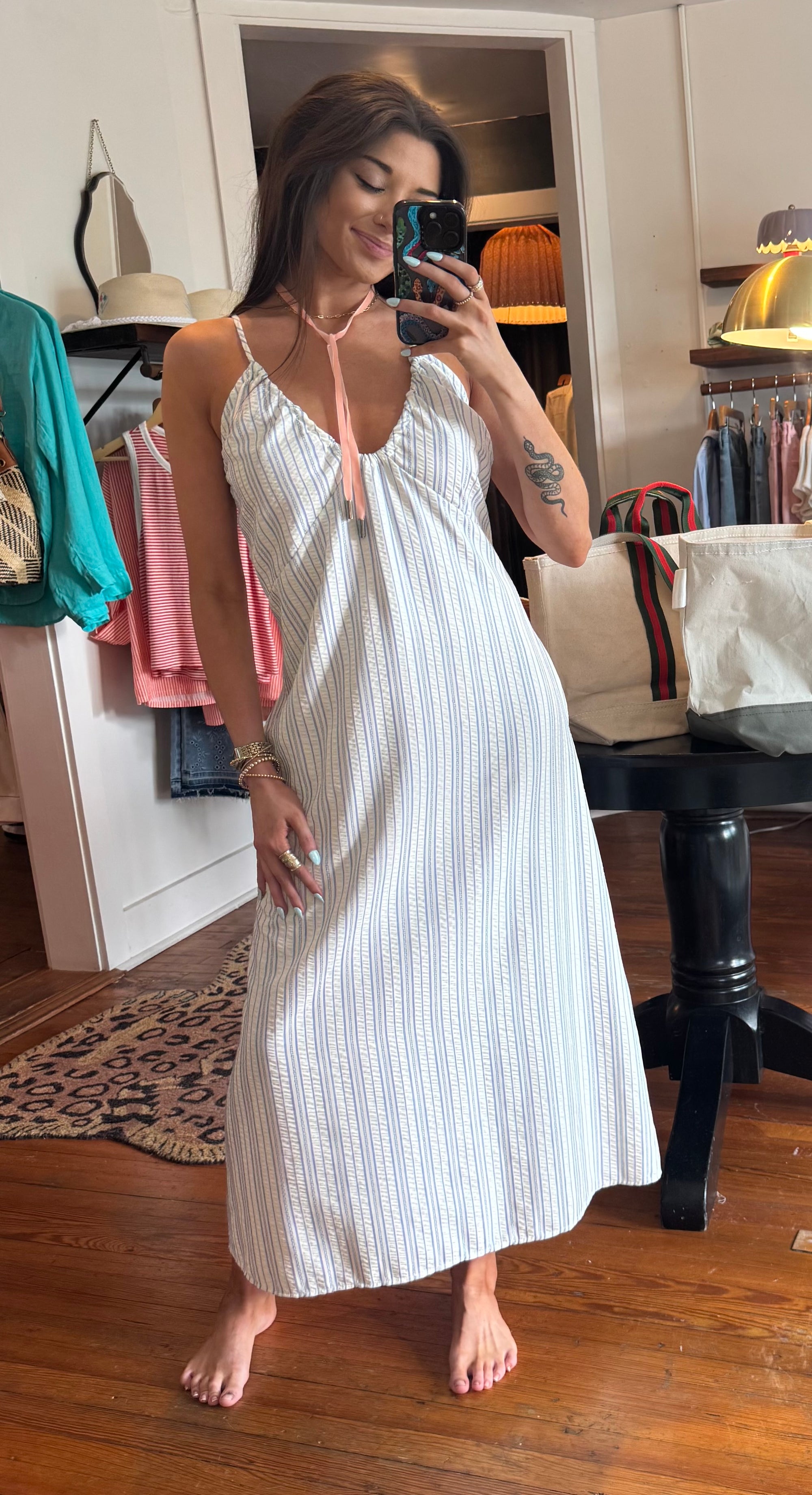 Denim Stripe Hana Dress