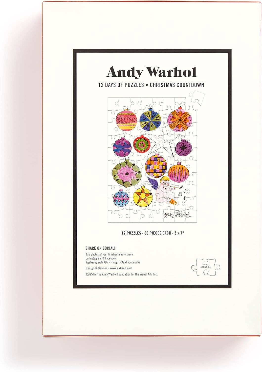 Andy Warhol Christmas Countdown 12 Days of Puzzles