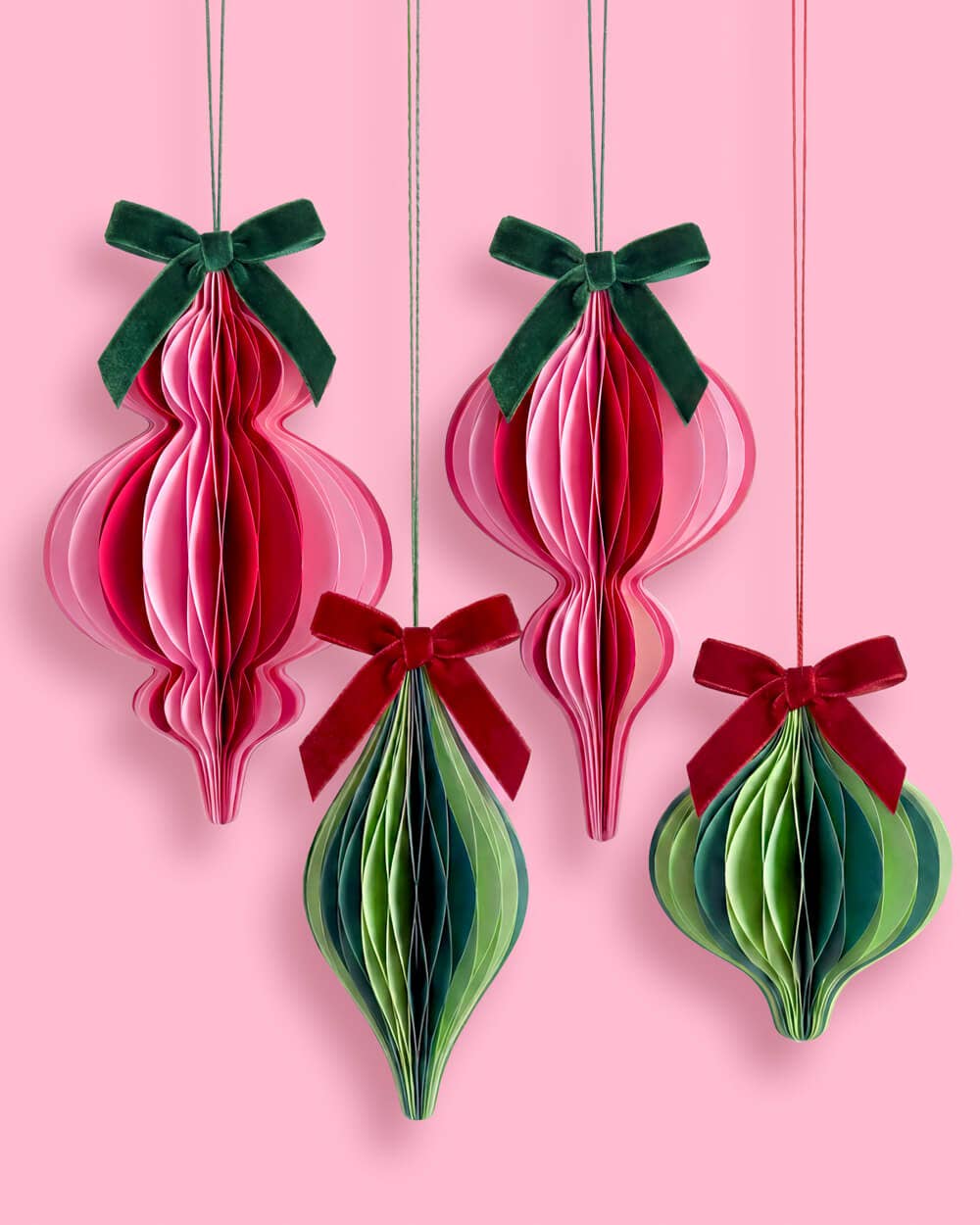 Hanging Paper Accordion Ornaments