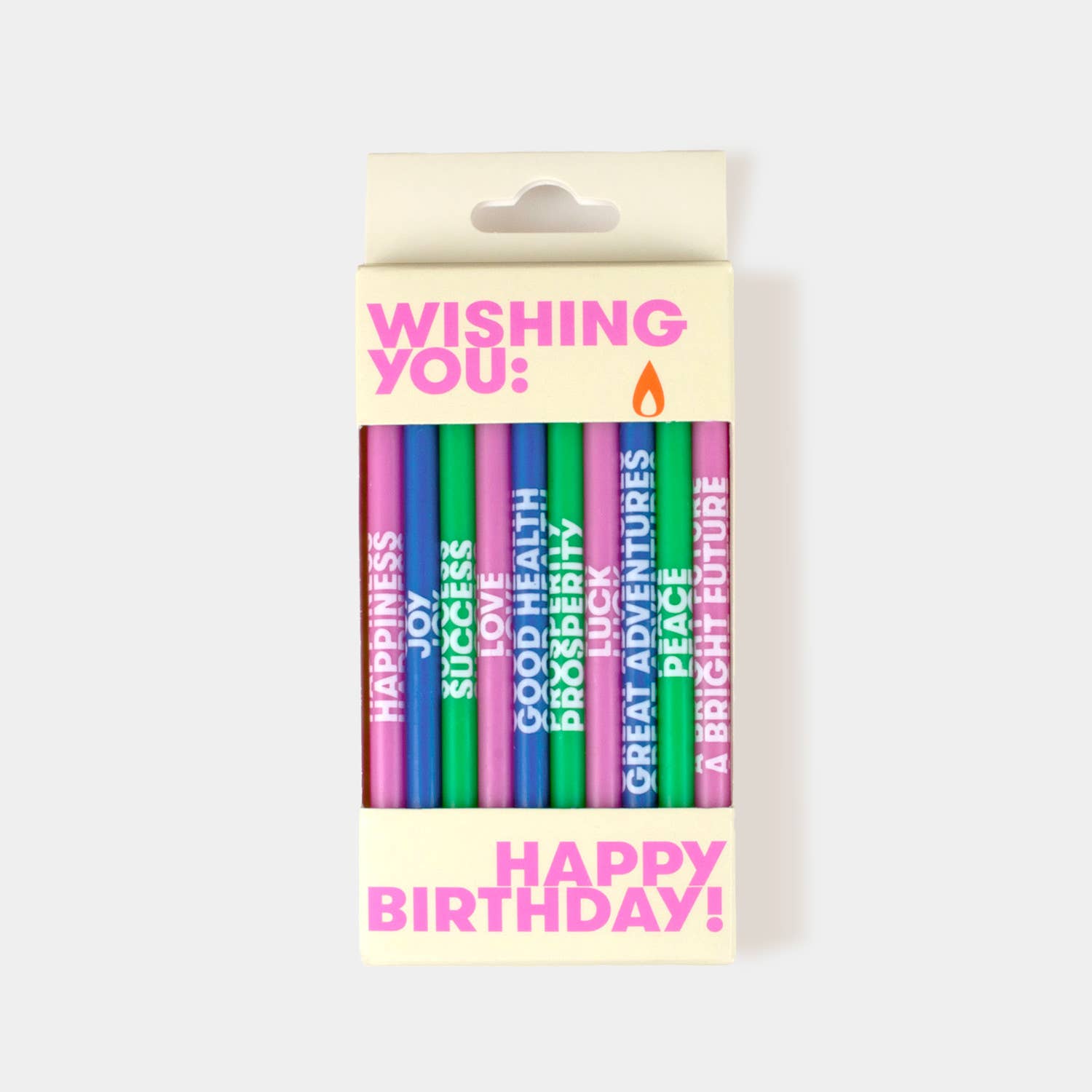 Multicolor Birthday Wishes Candles