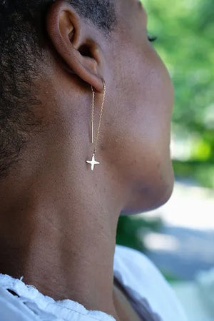 Star Threader Earrings