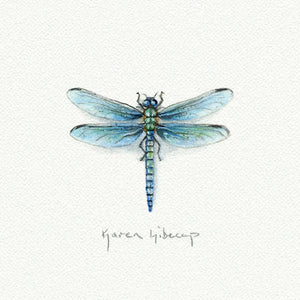 Dragonfly Miniature Watercolor Print