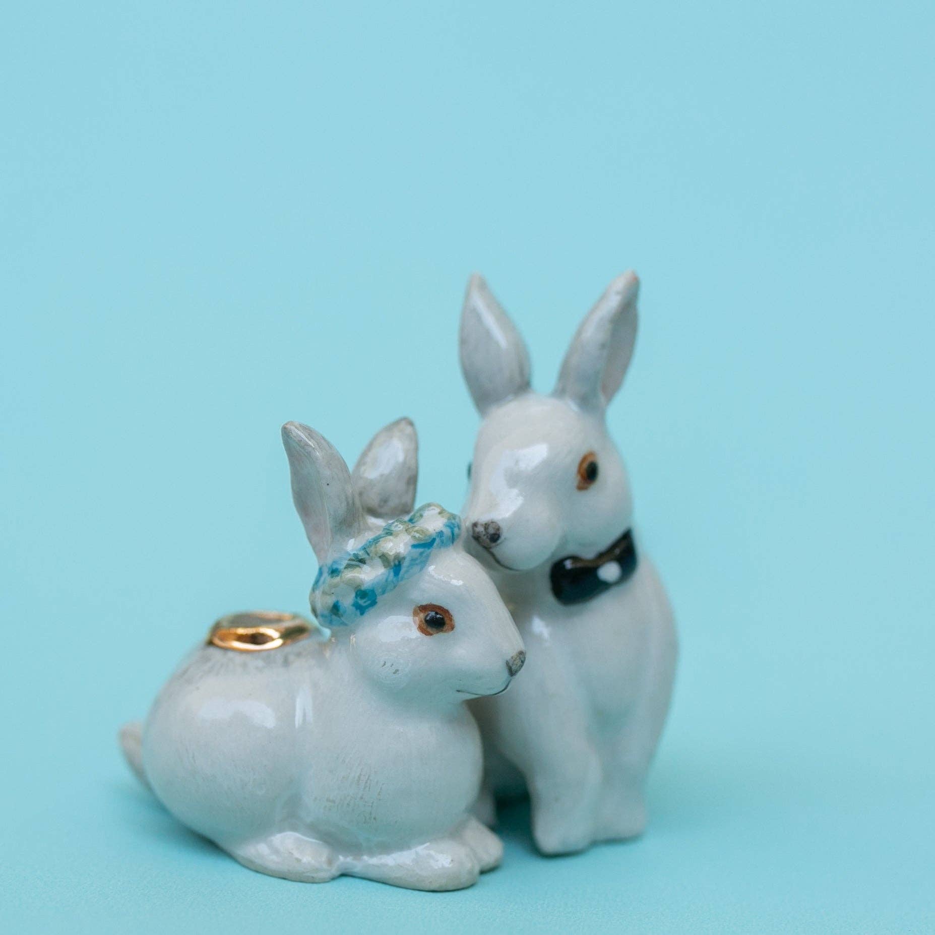 Love Bunnies Wedding Cake Topper