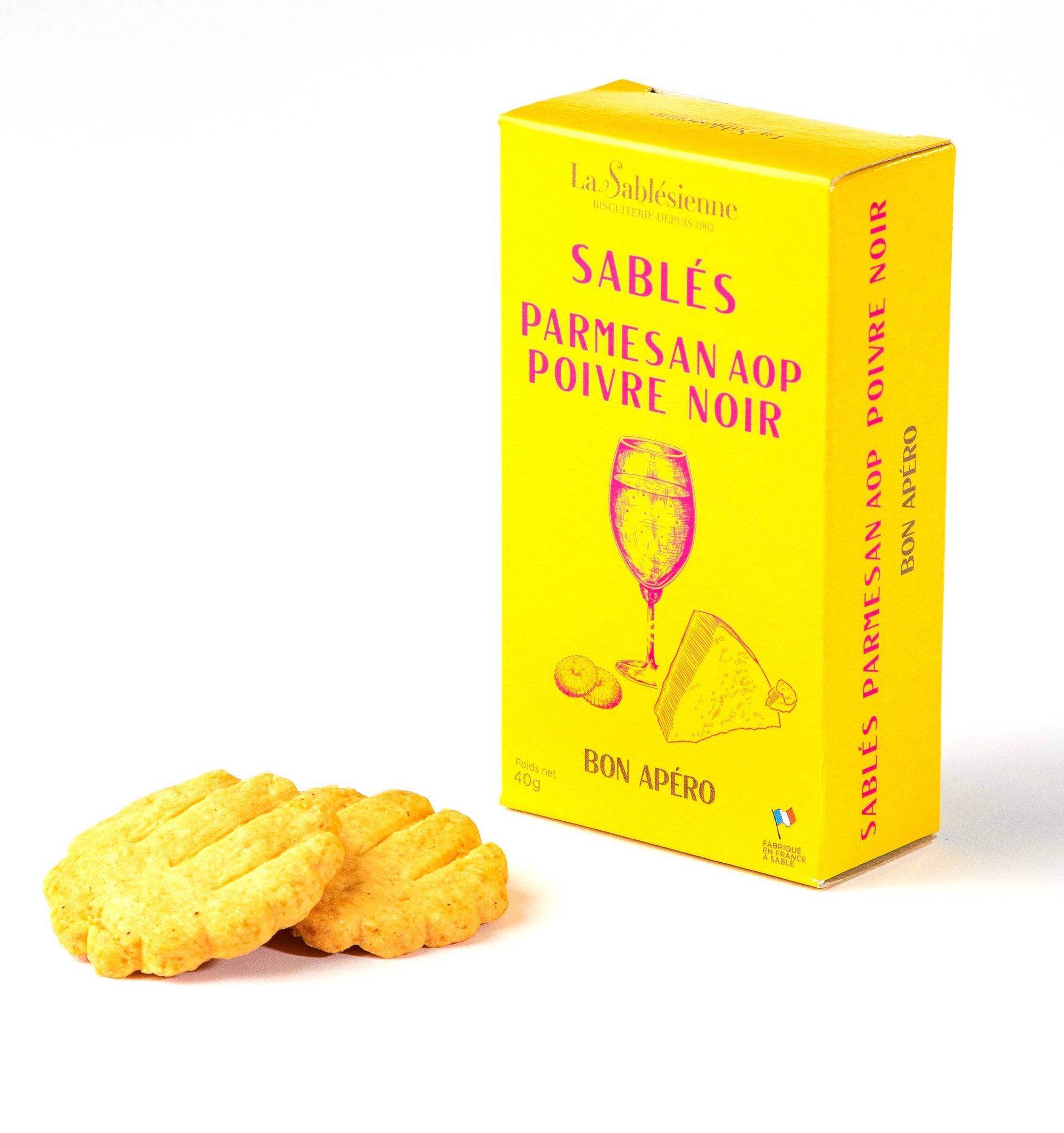 Parmesan & Black Pepper Shortbread Crisps