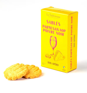 Parmesan & Black Pepper Shortbread Crisps