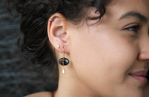 Solo Earrings in Smoky Topaz
