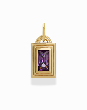 Monroe Birthstone Charm - February
