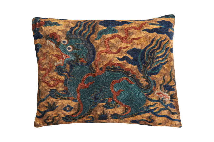 Dragon Velvet Pillow