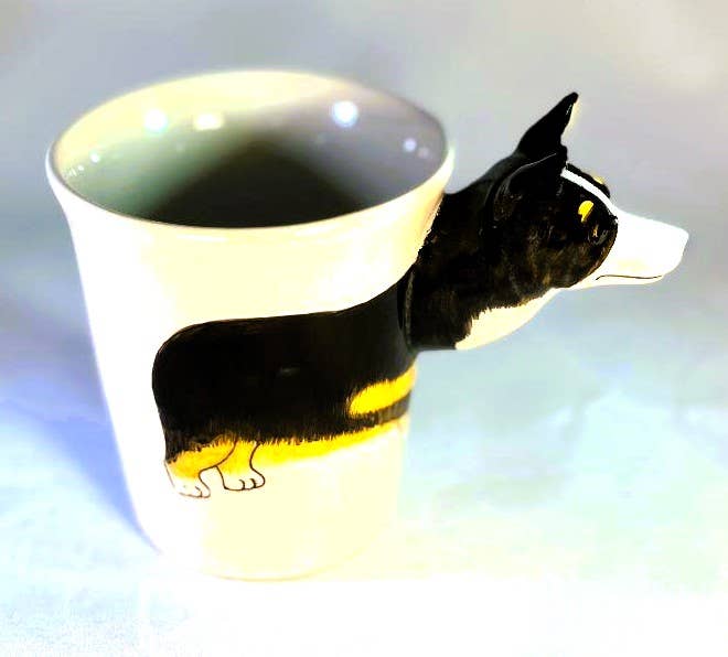 Mug- Corgi Black