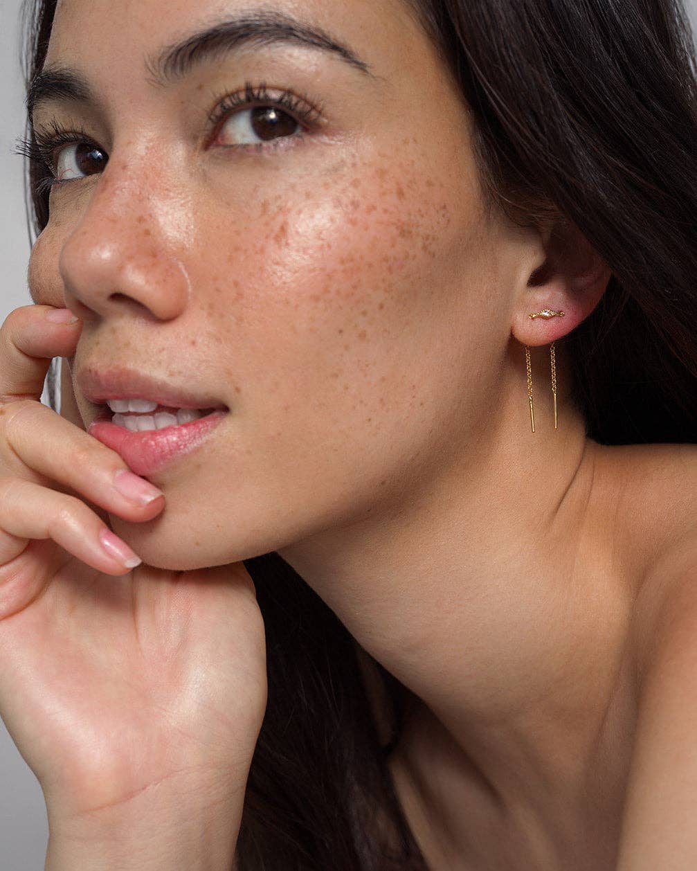 Gold Nicole Kite Threader Earring