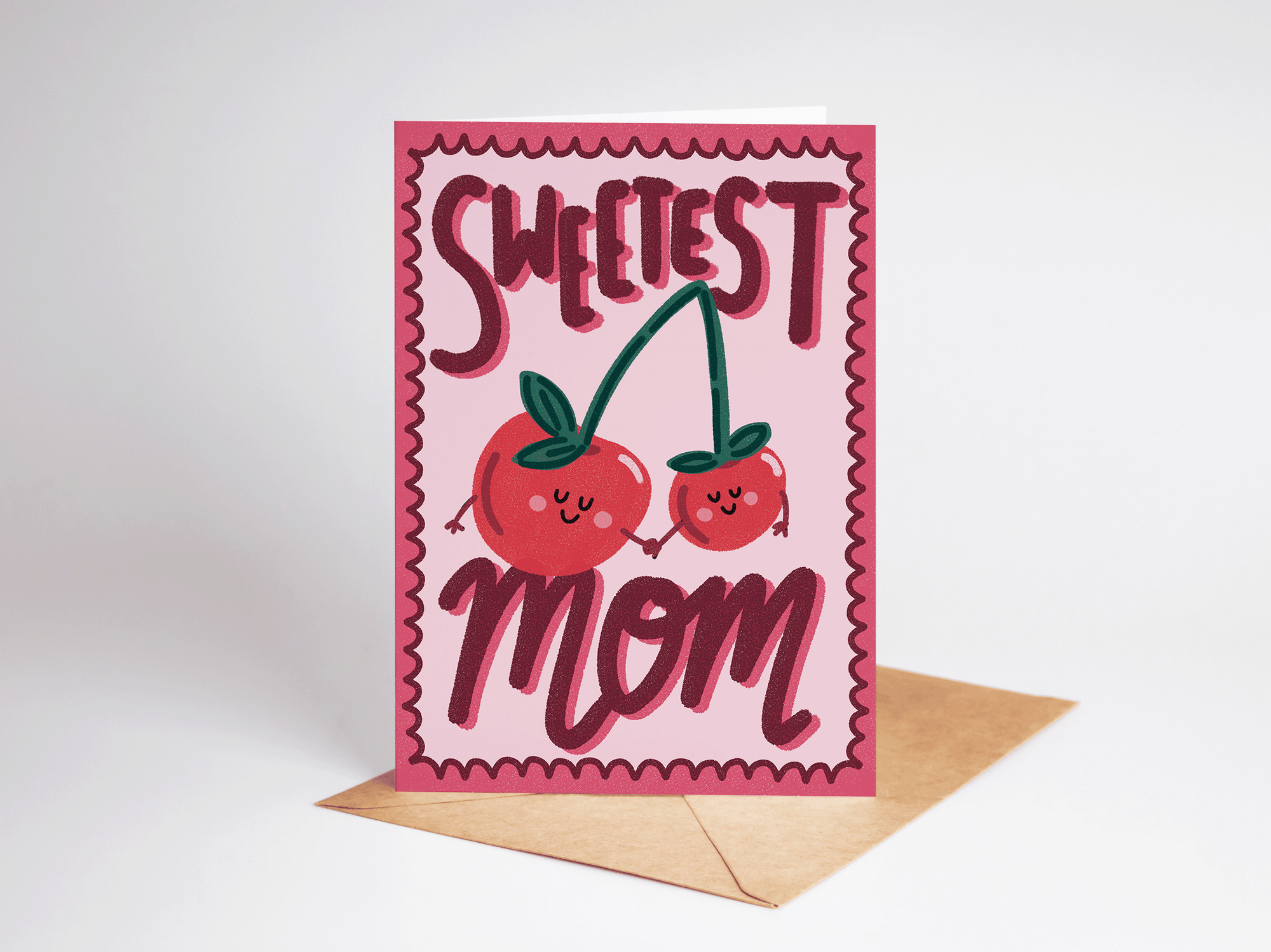 Sweetest Mom Cherry Card