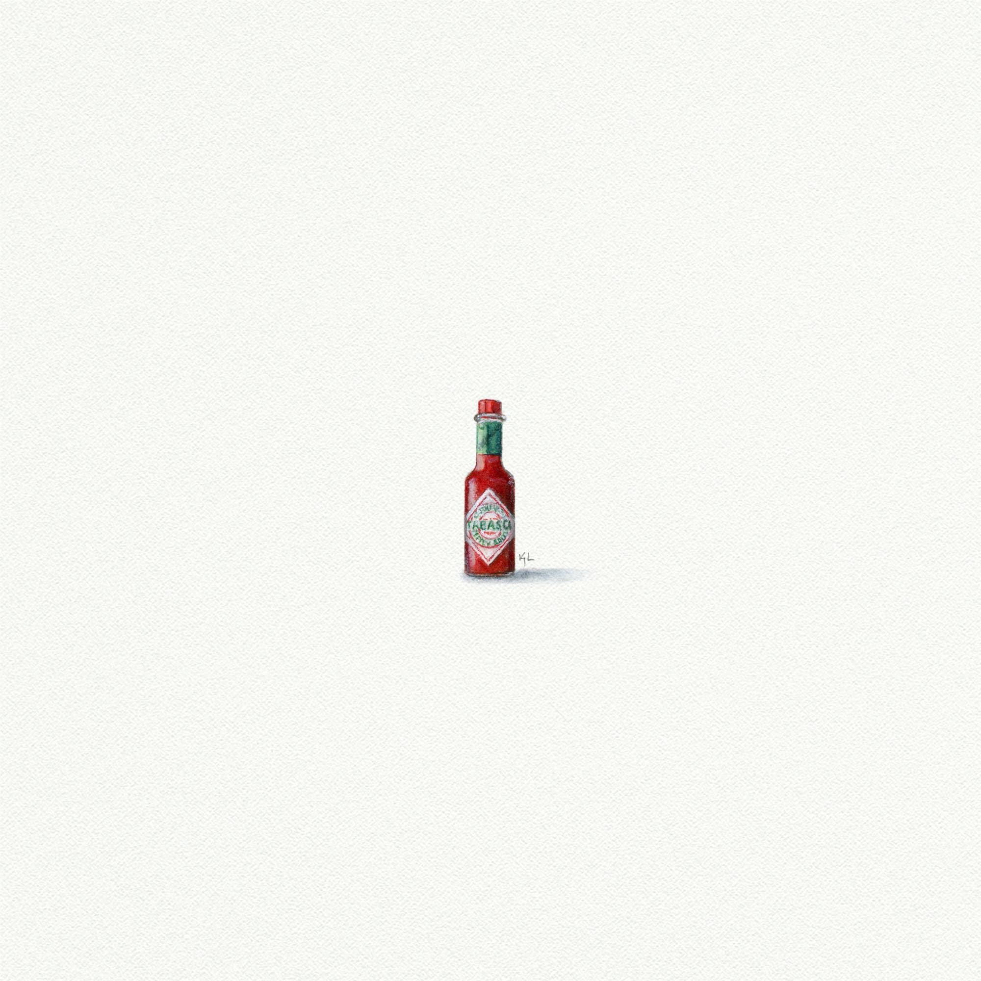 Tobasco Miniature Watercolor Print