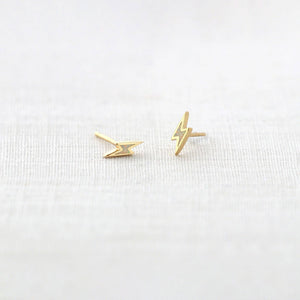 Opal Lightning Bolt Studs