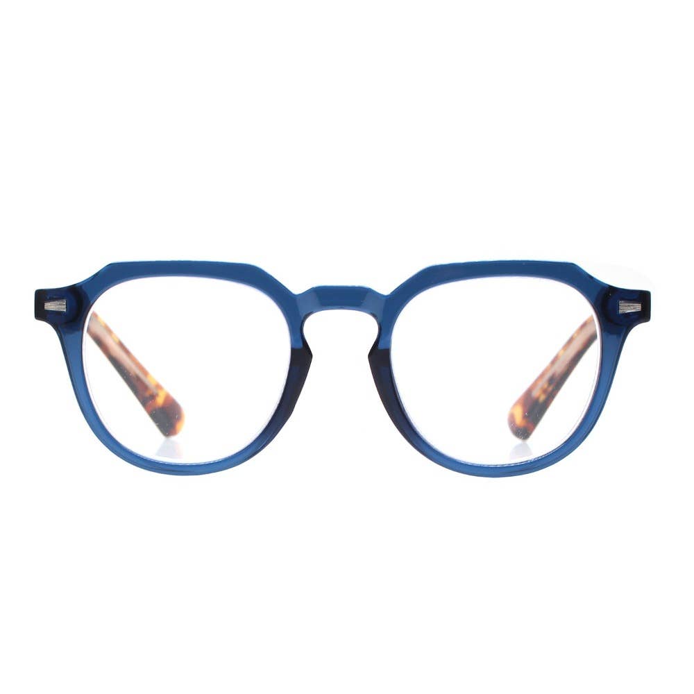 Benn - Matte Navy Blue - Matte Tortoise