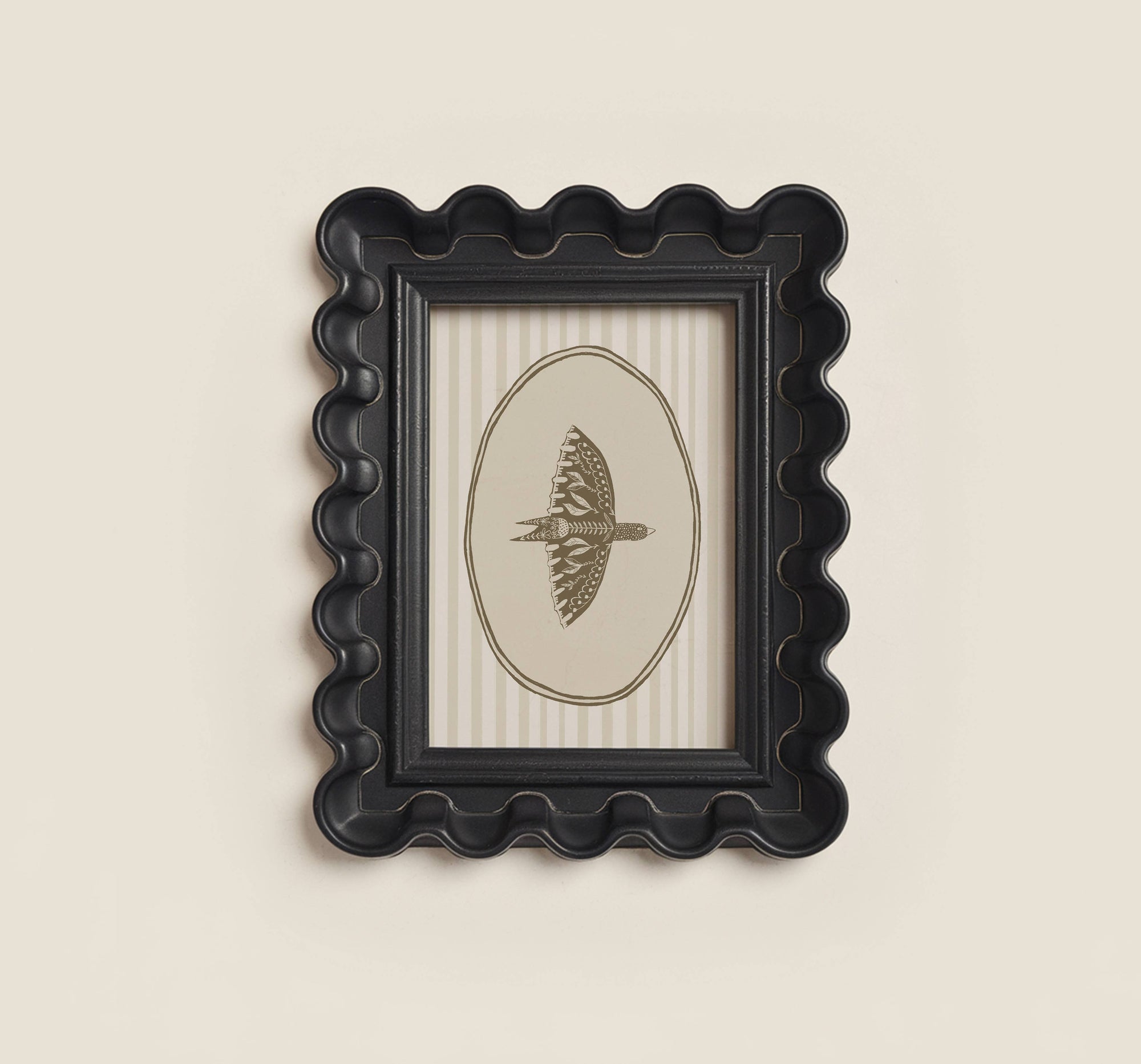Folk Art Bird Print No 01