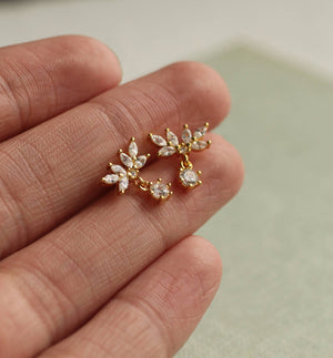 Oak Leaf Japanese Studs