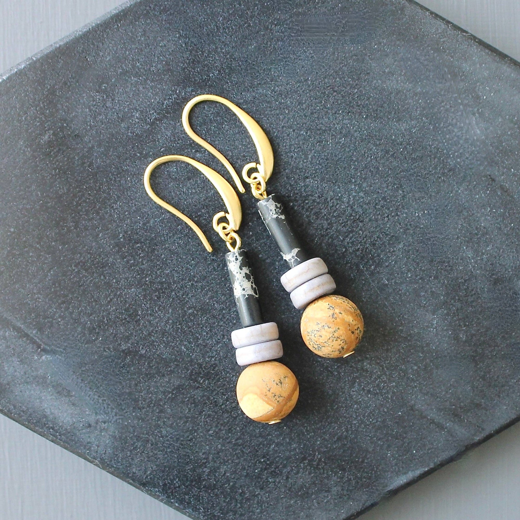 Jasper Mini Earrings