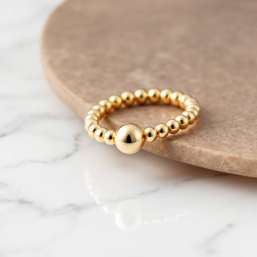 Olivia Beaded Stretchy Ring