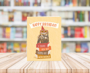 New Books Birthday Card