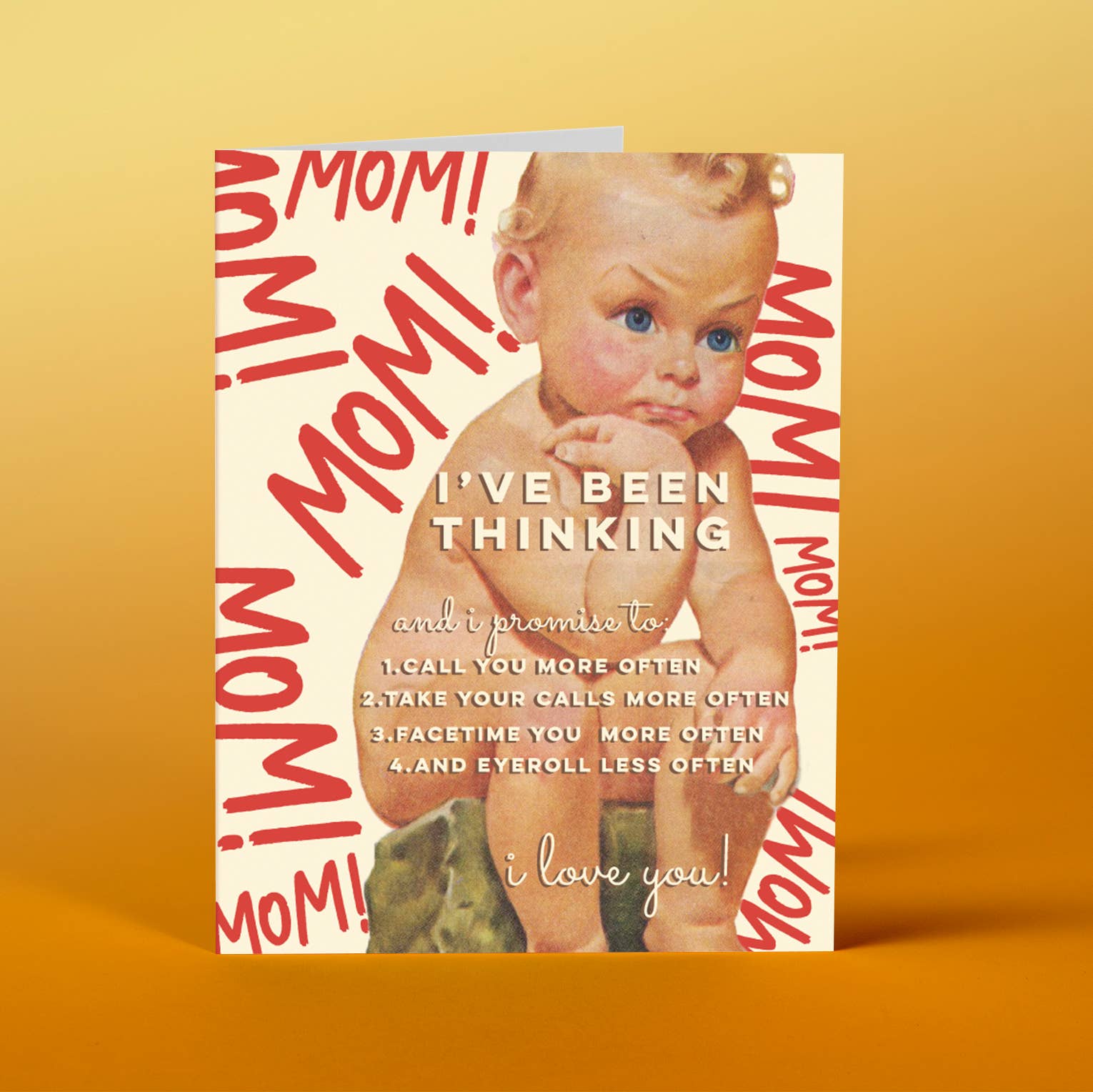 Mom's Little Thinker Card