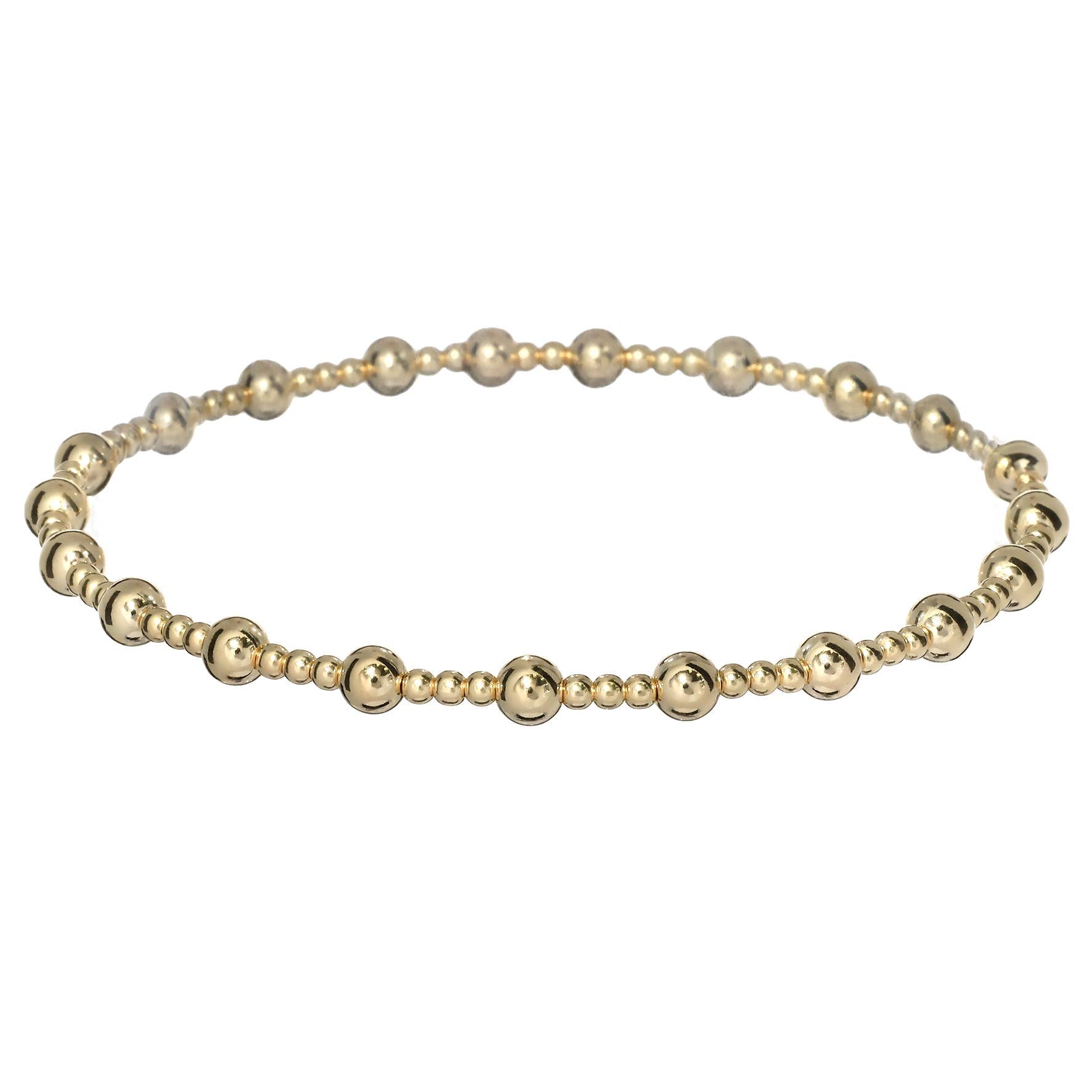 Angelina Gold Beaded Bracelet