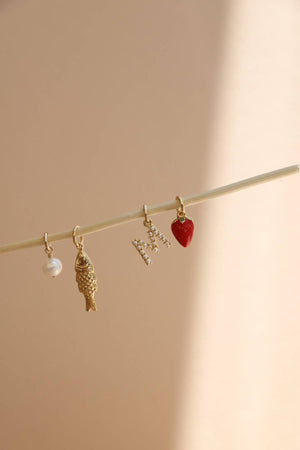 Strawberry Enamel Charm