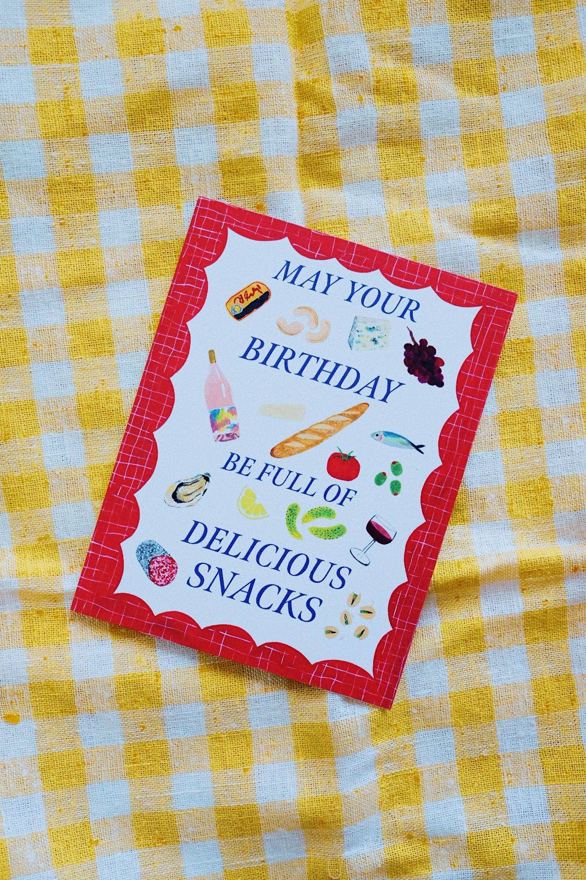 Delicious Snacks Birthday Card
