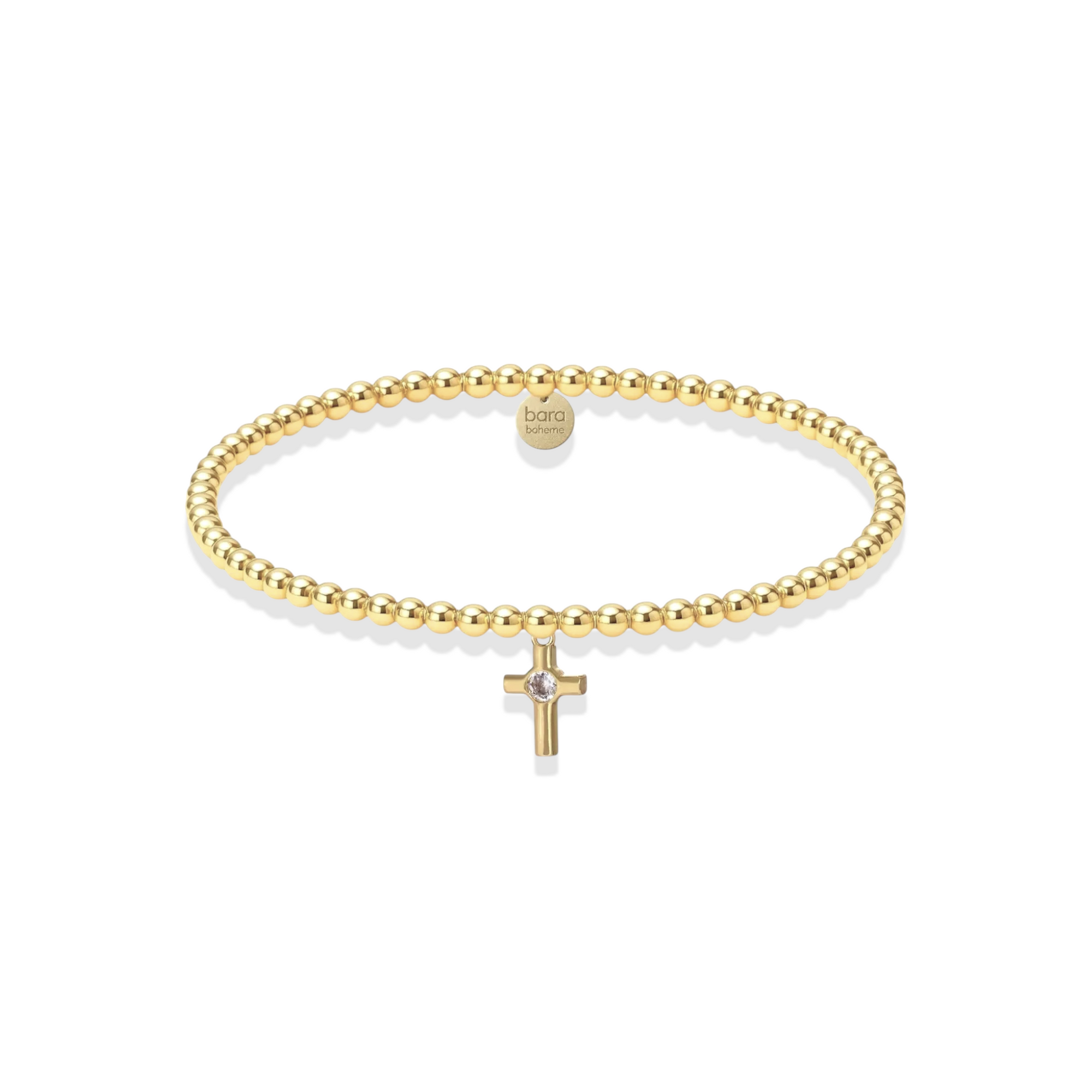 Grace Charm Gold Beaded Bracelet