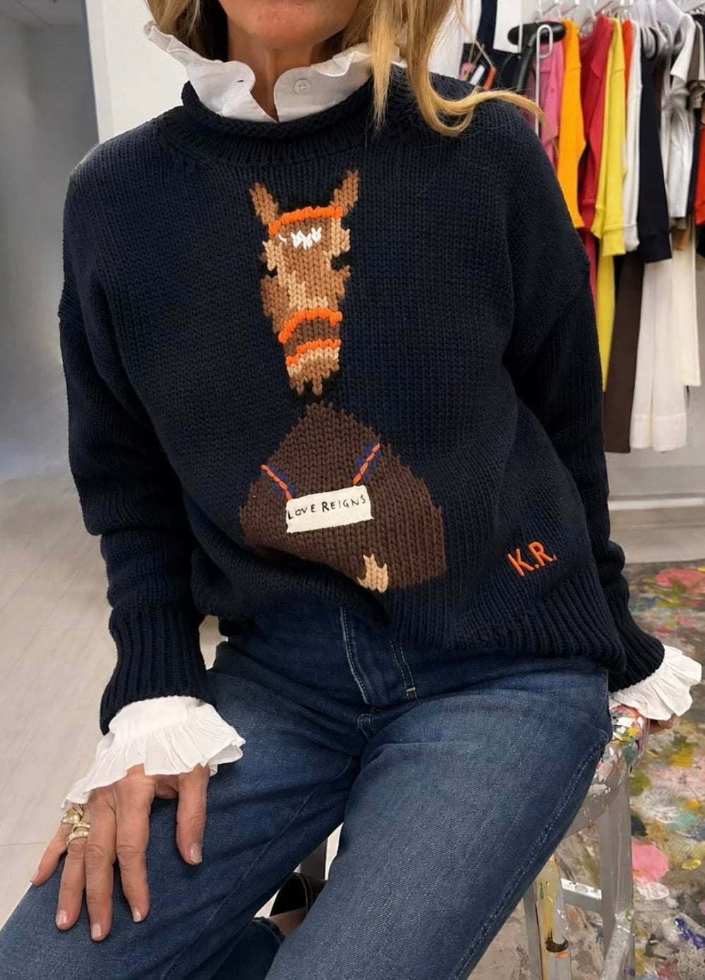 Love Reigns Roll Neck Sweater