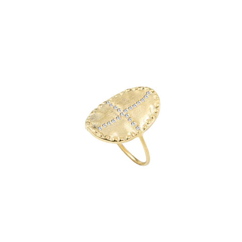 Bazile White Ring