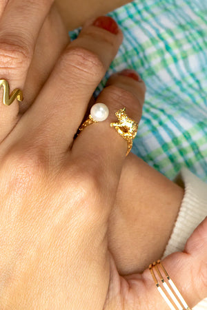 Cat's Cradle Ring - 18K Gold Plated