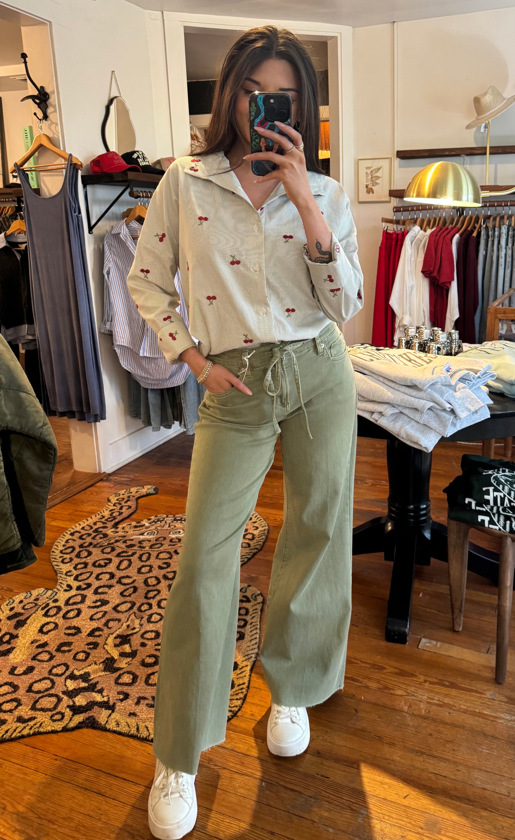 Cherries on Top Emerson Button Up