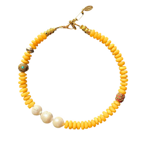 Mali Taureg Bead & Pearl Necklace