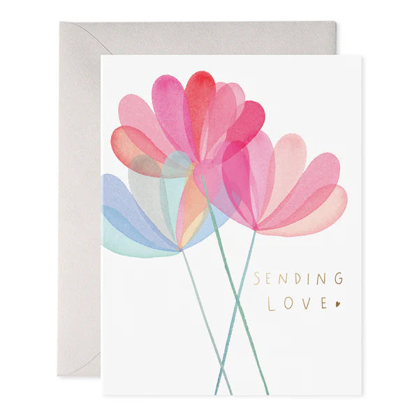 Sending Love Flower Card