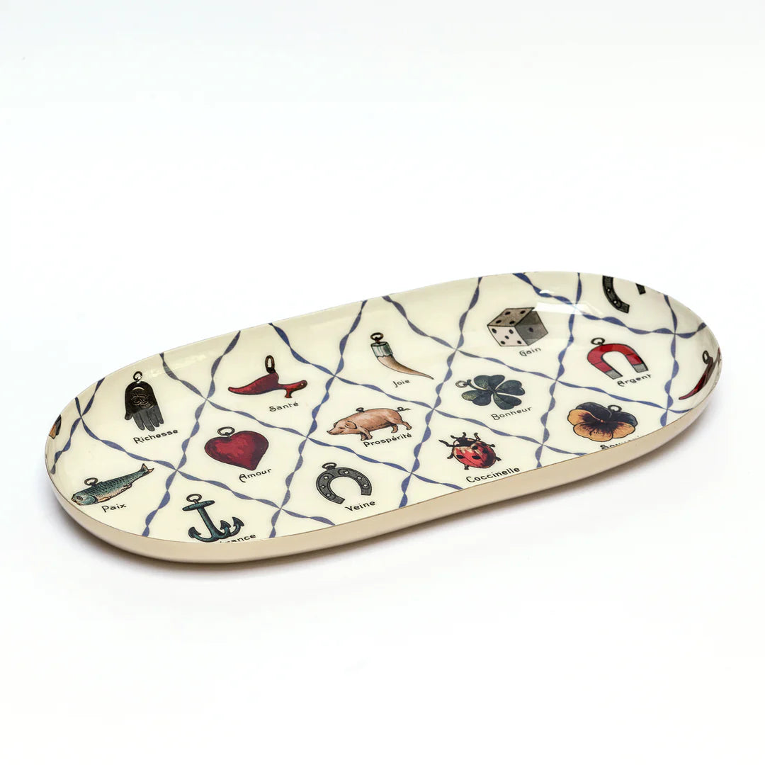 Porte Bonheur Enamel Tray