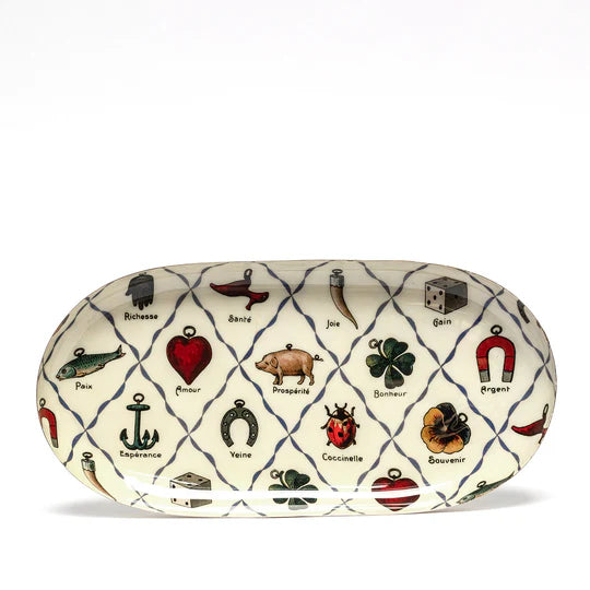 Porte Bonheur Enamel Tray