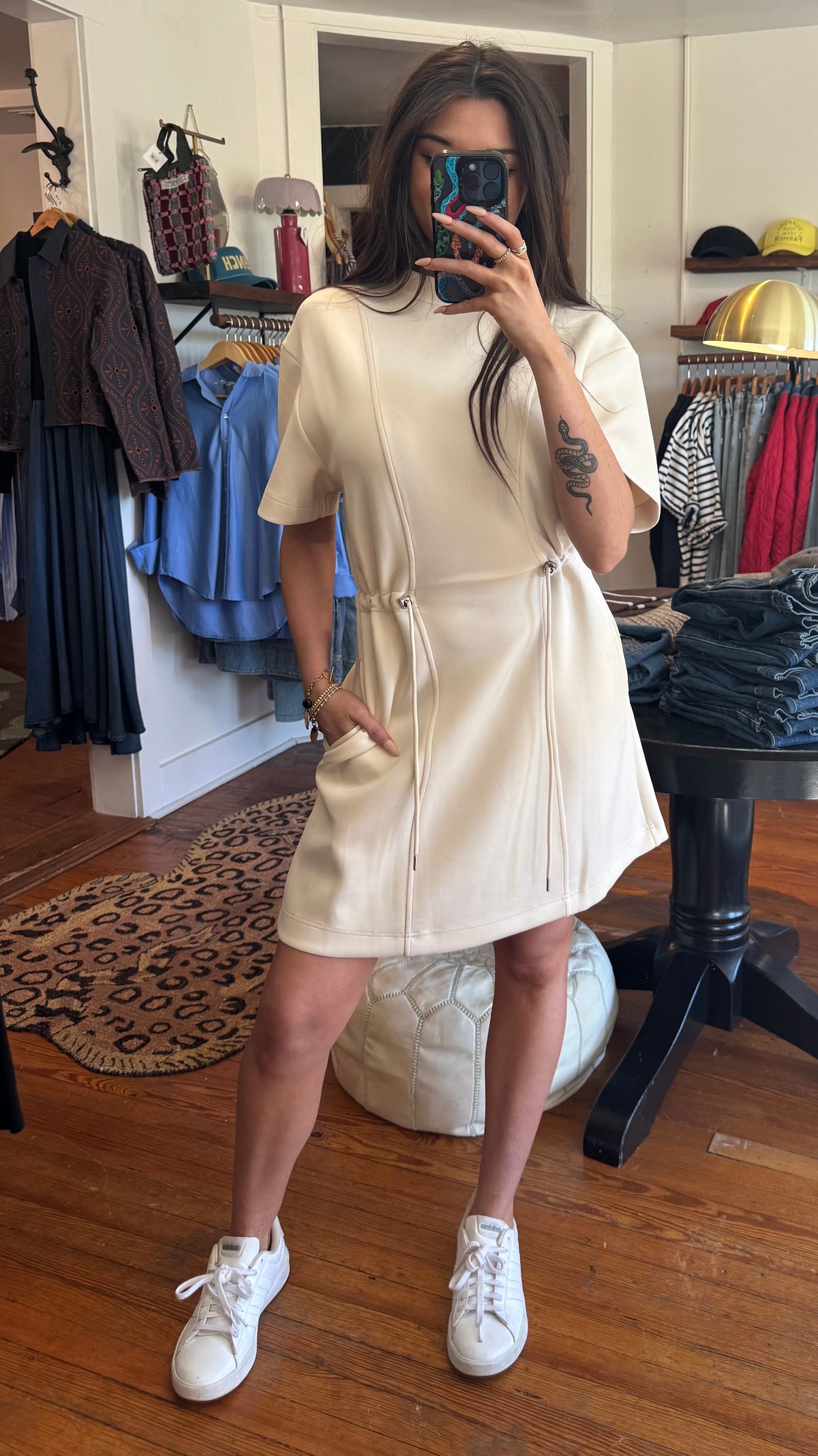 Stone Crewneck Dress