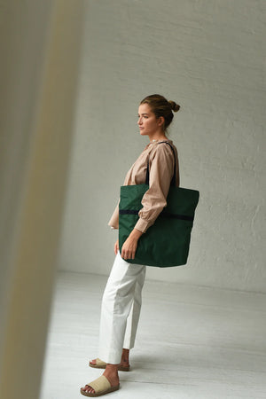 2-Way Med Tote Forest Green/Navy