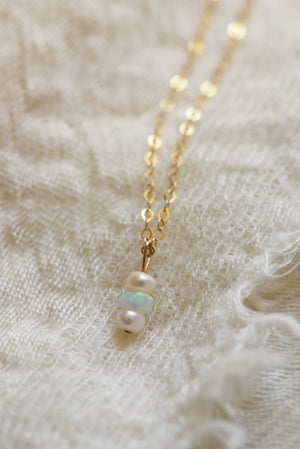 Pearl/Opal GF Necklace