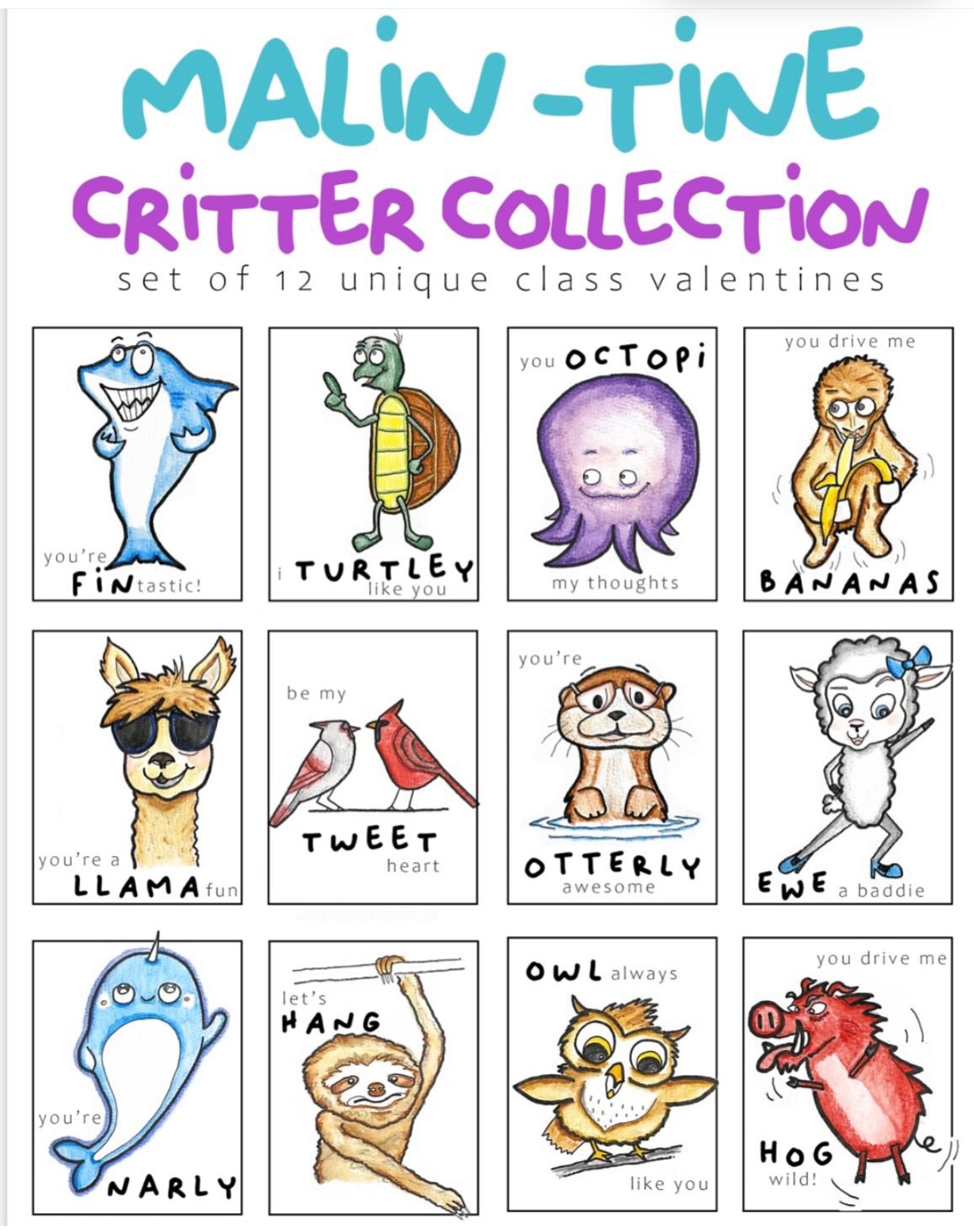 Malin Opitz Valentine Cards