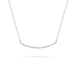 Large Pavé Curve Necklace