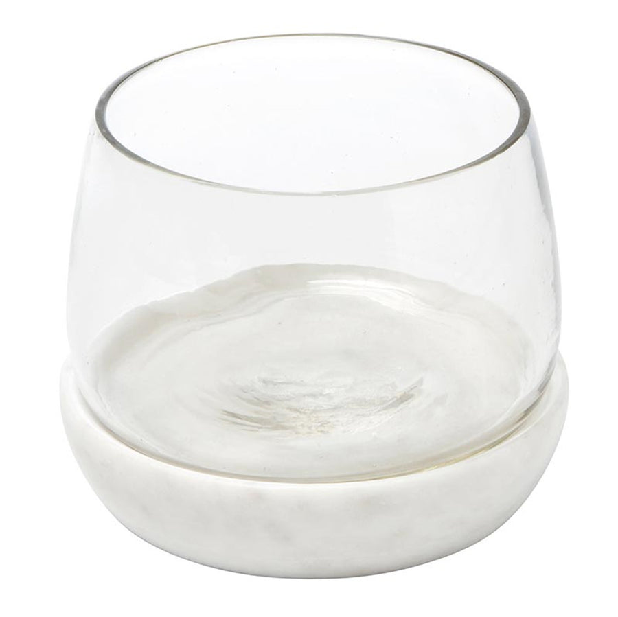 Small Marble and Glass Bowl