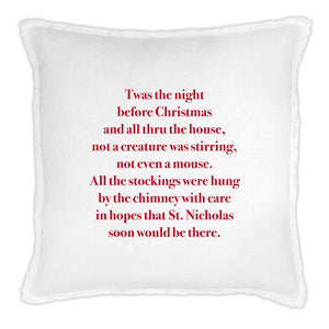 Night Before Christmas Pillow