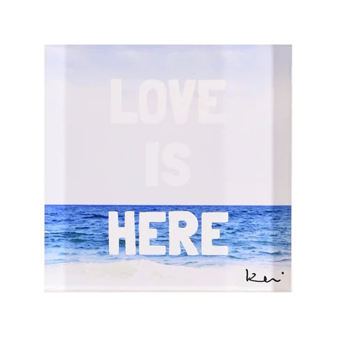 Love is Here Block of Love