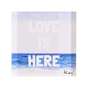 Love is Here Block of Love