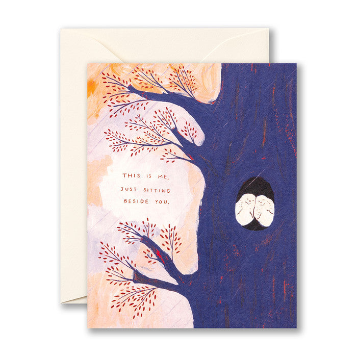 Sitting Beside You Sympathy Card