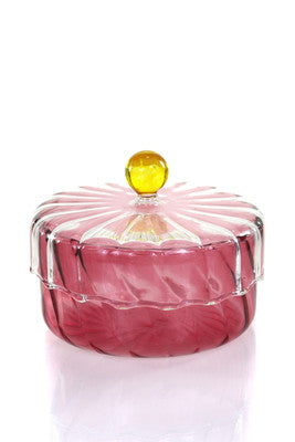 Pink Lidded Jar