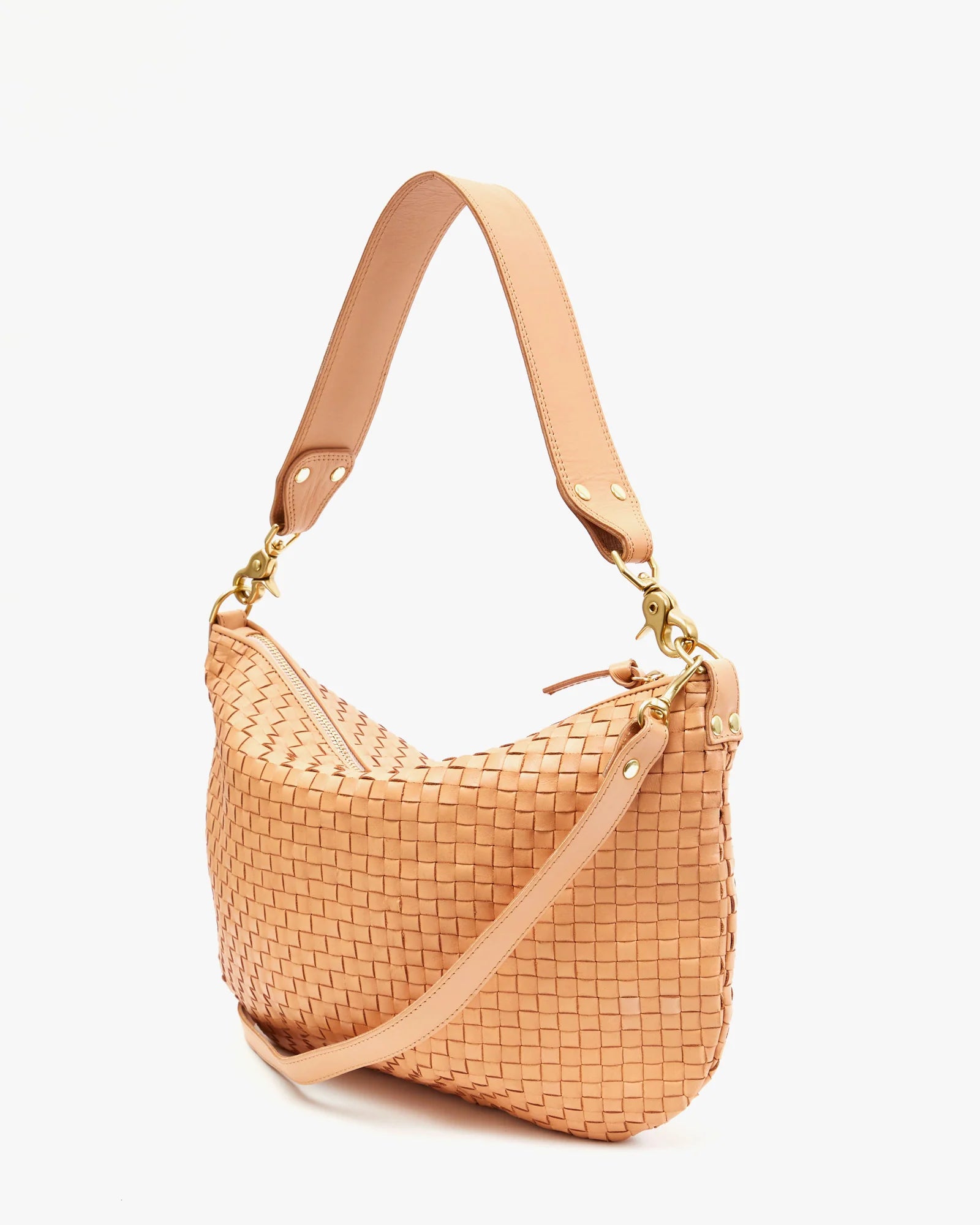 Woven Moyen Messenger in Bisque